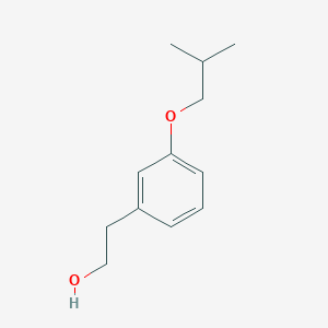 molecular formula C12H18O2 B1422825 2-[3-(2-Methylpropoxy)phenyl]ethan-1-ol CAS No. 1379198-60-3