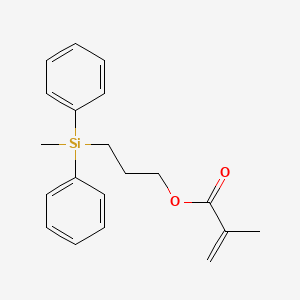 molecular formula C20H24O2Si B14228270 2-Propenoic acid, 2-methyl-, 3-(methyldiphenylsilyl)propyl ester CAS No. 521263-05-8