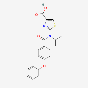 2-[(4-Phenoxybenzoyl)-propan-2-ylamino]-1,3-thiazole-4-carboxylic acid