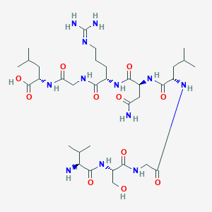 L-Valyl-L-serylglycyl-L-leucyl-L-asparaginyl-N~5~-(diaminomethylidene)-L-ornithylglycyl-L-leucine