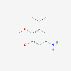 molecular formula C11H17NO2 B14228290 3,4-Dimethoxy-5-(propan-2-yl)aniline CAS No. 774600-49-6