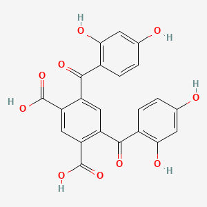 4,6-Bis(2,4-dihydroxybenzoyl)benzene-1,3-dicarboxylic acid