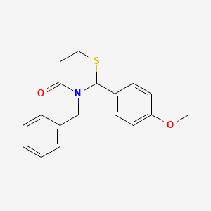 3-Benzyl-2-(4-methoxyphenyl)-1,3-thiazinan-4-one