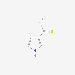 molecular formula C5H5NS2 B14228309 1H-Pyrrole-3-carbodithioic acid CAS No. 733688-13-6