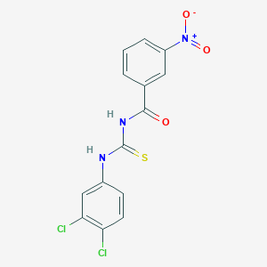 N-[(3,4-dichlorophenyl)carbamothioyl]-3-nitro-benzamide