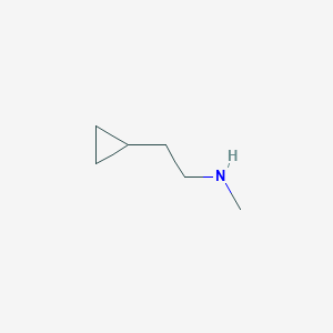 molecular formula C6H13N B1422833 2-cyclopropyl-N-methylethanamine CAS No. 161353-92-0