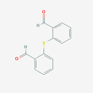 molecular formula C14H10O2S B14228331 Benzaldehyde, 2,2'-thiobis- CAS No. 549494-75-9