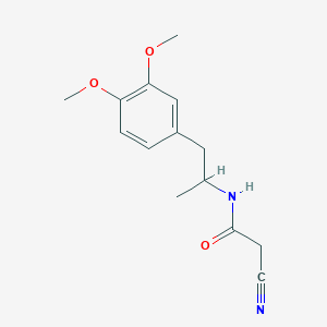 2-Cyano-N-[1-(3,4-dimethoxyphenyl)propan-2-yl]acetamide