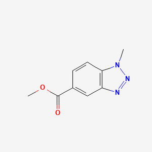 molecular formula C9H9N3O2 B1422834 Methyl 1-methyl-1,2,3-benzotriazole-5-carboxylate CAS No. 113053-51-3
