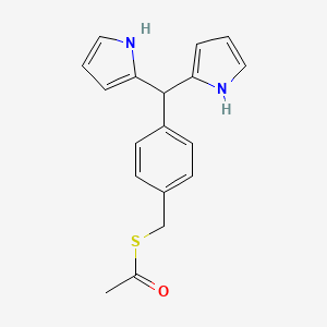 Ethanethioic acid, S-[[4-(di-1H-pyrrol-2-ylmethyl)phenyl]methyl] ester