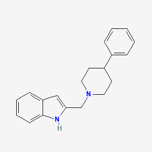 2-[(4-Phenylpiperidin-1-yl)methyl]-1H-indole