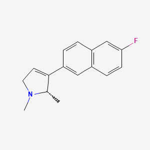 (2S)-3-(6-fluoronaphthalen-2-yl)-1,2-dimethyl-2,5-dihydropyrrole