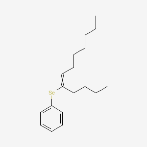 [(Dodec-5-en-5-yl)selanyl]benzene