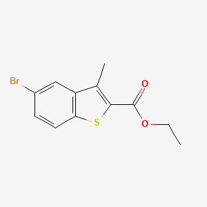 molecular formula C12H11BrO2S B1422840 Ethyl 5-bromo-3-methyl-1-benzothiophene-2-carboxylate CAS No. 31310-24-4