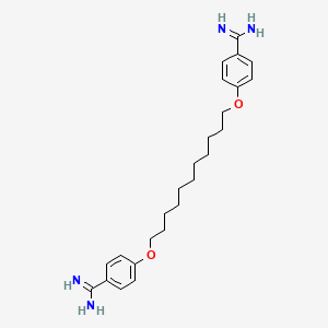 4,4'-[Undecane-1,11-diylbis(oxy)]di(benzene-1-carboximidamide)