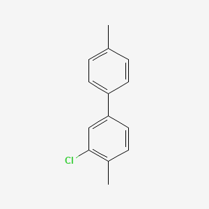 molecular formula C14H13Cl B1422842 2-Chloro-1-methyl-4-(4-methylphenyl)benzene CAS No. 92189-88-3