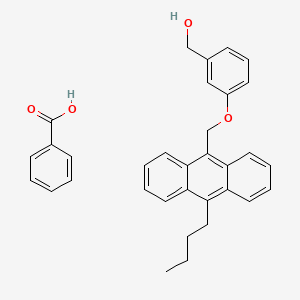 Benzoic acid;[3-[(10-butylanthracen-9-yl)methoxy]phenyl]methanol