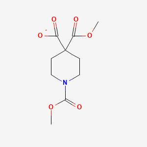 1,4-Bis(methoxycarbonyl)piperidine-4-carboxylate