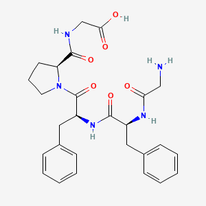 molecular formula C27H33N5O6 B14228436 Glycyl-L-phenylalanyl-L-phenylalanyl-L-prolylglycine CAS No. 742068-28-6