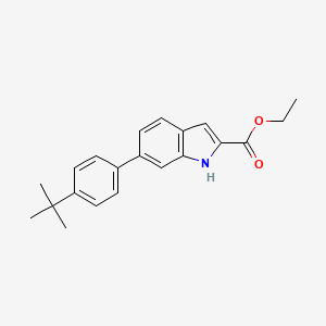 Ethyl 6-(4-tert-butylphenyl)-1H-indole-2-carboxylate