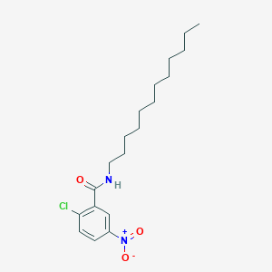 molecular formula C19H29ClN2O3 B14228455 Benzamide, 2-chloro-N-dodecyl-5-nitro- CAS No. 544432-63-5