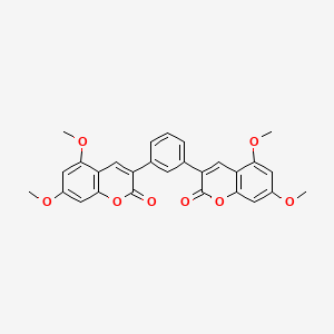 3,3'-(1,3-Phenylene)bis(5,7-dimethoxy-2H-1-benzopyran-2-one)