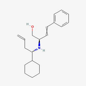 molecular formula C20H29NO B14228464 (2R)-2-{[(1S)-1-Cyclohexylbut-3-en-1-yl]amino}-4-phenylbut-3-en-1-ol CAS No. 505085-88-1