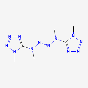 molecular formula C6H12N12 B14228469 5,5'-(1,4-Dimethyltetraaz-2-ene-1,4-diyl)bis(1-methyl-1H-tetrazole) CAS No. 824426-23-5