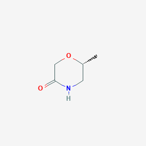 molecular formula C5H9NO2 B1422848 (6R)-6-methylmorpholin-3-one CAS No. 127958-66-1