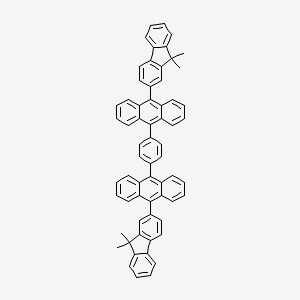 9,9'-(1,4-Phenylene)bis[10-(9,9-dimethyl-9H-fluoren-2-yl)anthracene]