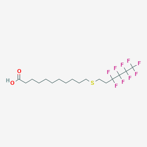 11-[(3,3,4,4,5,5,6,6,6-Nonafluorohexyl)sulfanyl]undecanoic acid