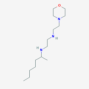 molecular formula C15H33N3O B14228506 N~1~-(Heptan-2-yl)-N~2~-[2-(morpholin-4-yl)ethyl]ethane-1,2-diamine CAS No. 627527-26-8