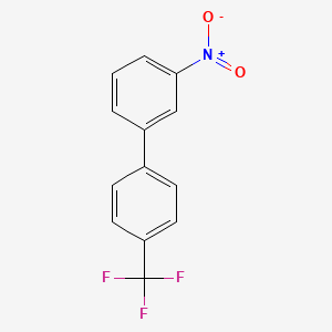 molecular formula C13H8F3NO2 B1422851 4-(3-Nitrophenyl)benzotrifluoride CAS No. 1138479-19-2