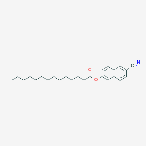 molecular formula C25H33NO2 B14228543 6-Cyanonaphthalen-2-YL tetradecanoate CAS No. 566933-52-6