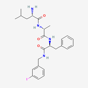 L-Leucyl-D-alanyl-N-[(3-iodophenyl)methyl]-L-phenylalaninamide