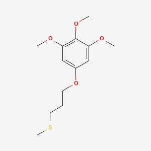 molecular formula C13H20O4S B14228628 1,2,3-Trimethoxy-5-[3-(methylsulfanyl)propoxy]benzene CAS No. 501429-02-3