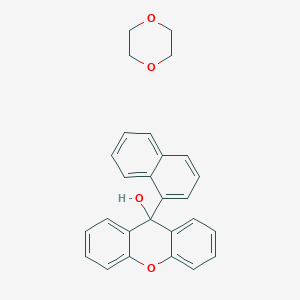 1,4-Dioxane;9-naphthalen-1-ylxanthen-9-ol