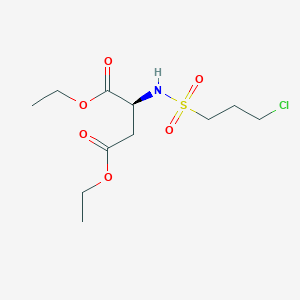 Diethyl N-(3-chloropropane-1-sulfonyl)-L-aspartate