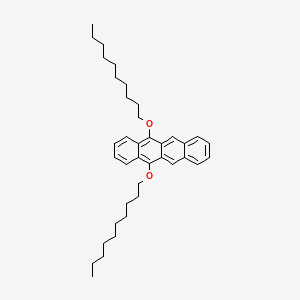 molecular formula C38H52O2 B14228689 Naphthacene, 5,12-bis(decyloxy)- CAS No. 718629-53-9