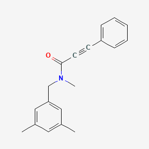 N-[(3,5-Dimethylphenyl)methyl]-N-methyl-3-phenylprop-2-ynamide