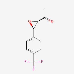 1-[(2S,3S)-3-[4-(trifluoromethyl)phenyl]oxiran-2-yl]ethanone