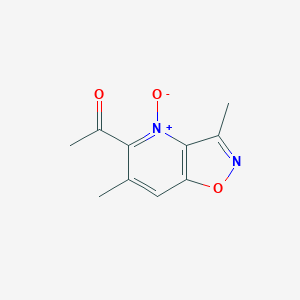 molecular formula C10H10N2O3 B14228734 Ethanone, 1-(3,6-dimethyl-4-oxidoisoxazolo[4,5-b]pyridin-5-yl)- CAS No. 618093-14-4