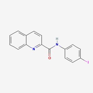 2-Quinolinecarboxamide, N-(4-iodophenyl)-