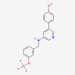 Phenol, 4-[5-[[[3-(trifluoromethoxy)phenyl]methyl]amino]-3-pyridinyl]-