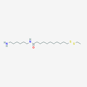 N-(6-Aminohexyl)-11-(ethyldisulfanyl)undecanamide