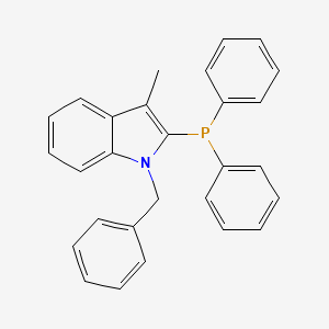 1H-Indole, 2-(diphenylphosphino)-3-methyl-1-(phenylmethyl)-