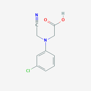 molecular formula C10H9ClN2O2 B1422884 2-[(3-Chlorophenyl)(cyanomethyl)amino]acetic acid CAS No. 1179673-92-7