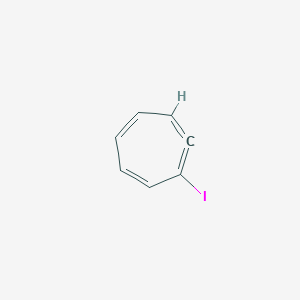 1-Iodocyclohepta-1,2,4,6-tetraene