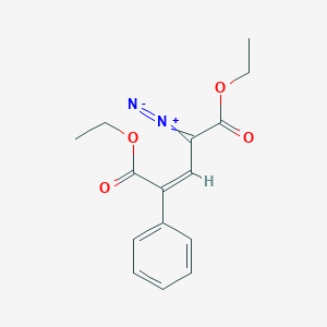 molecular formula C15H16N2O4 B14228858 diethyl (Z)-4-diazo-2-phenylpent-2-enedioate 