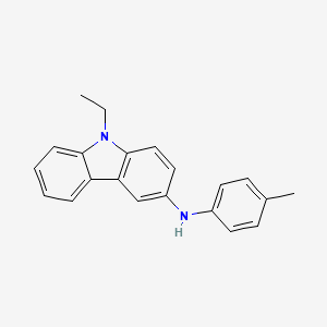 molecular formula C21H20N2 B14228867 9-Ethyl-N-(4-methylphenyl)-9H-carbazol-3-amine CAS No. 821807-61-8